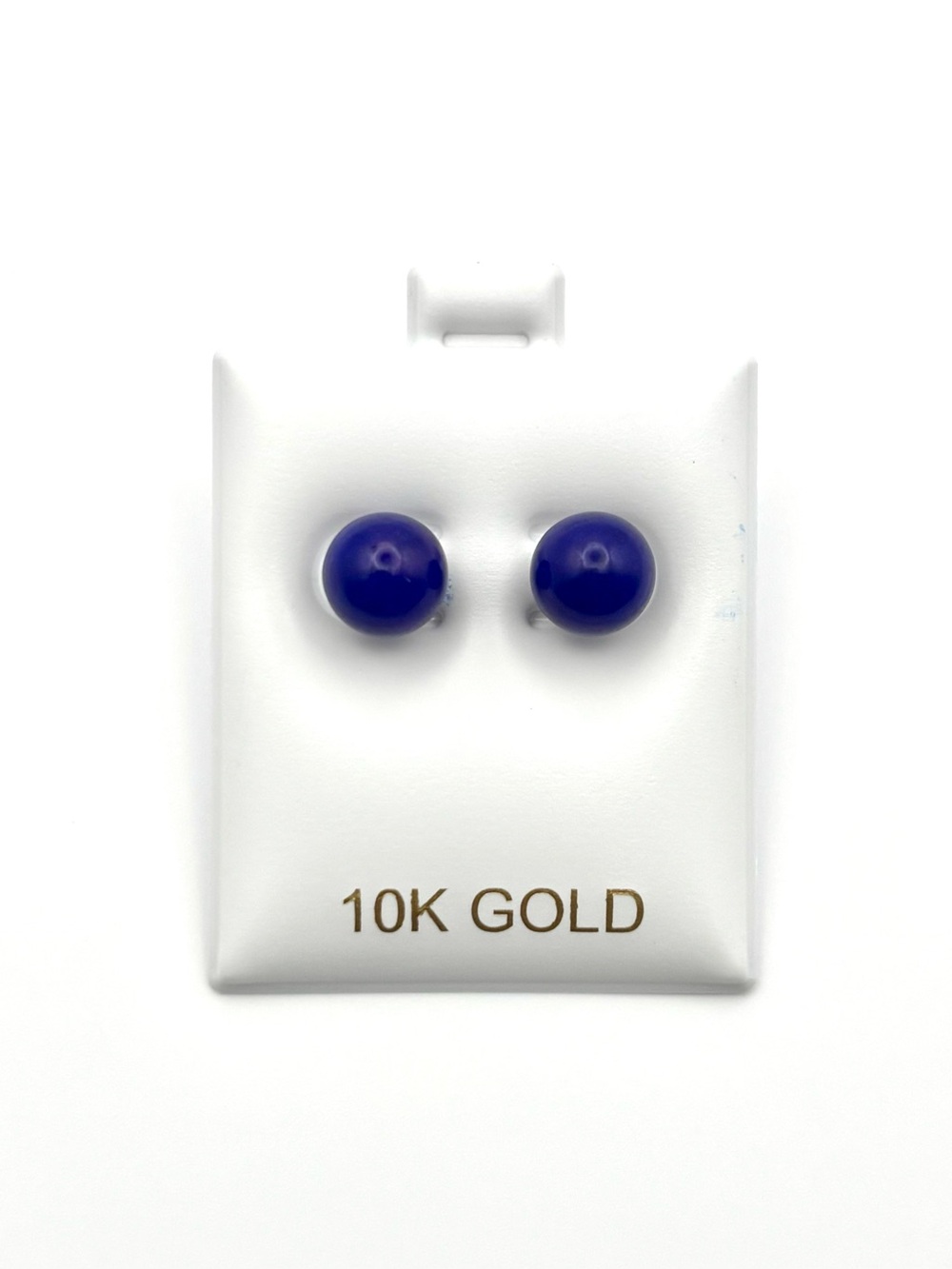 Lapis lazuli studs with 10k solid gold posts and backs